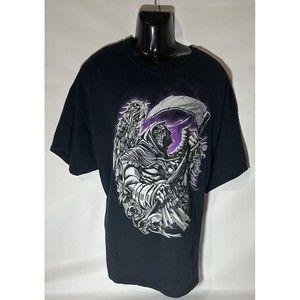 VTG Grim Reaper T Shirt Mens 3XL Graphic Gildan Heavy cotton Grunge Gothic Metal